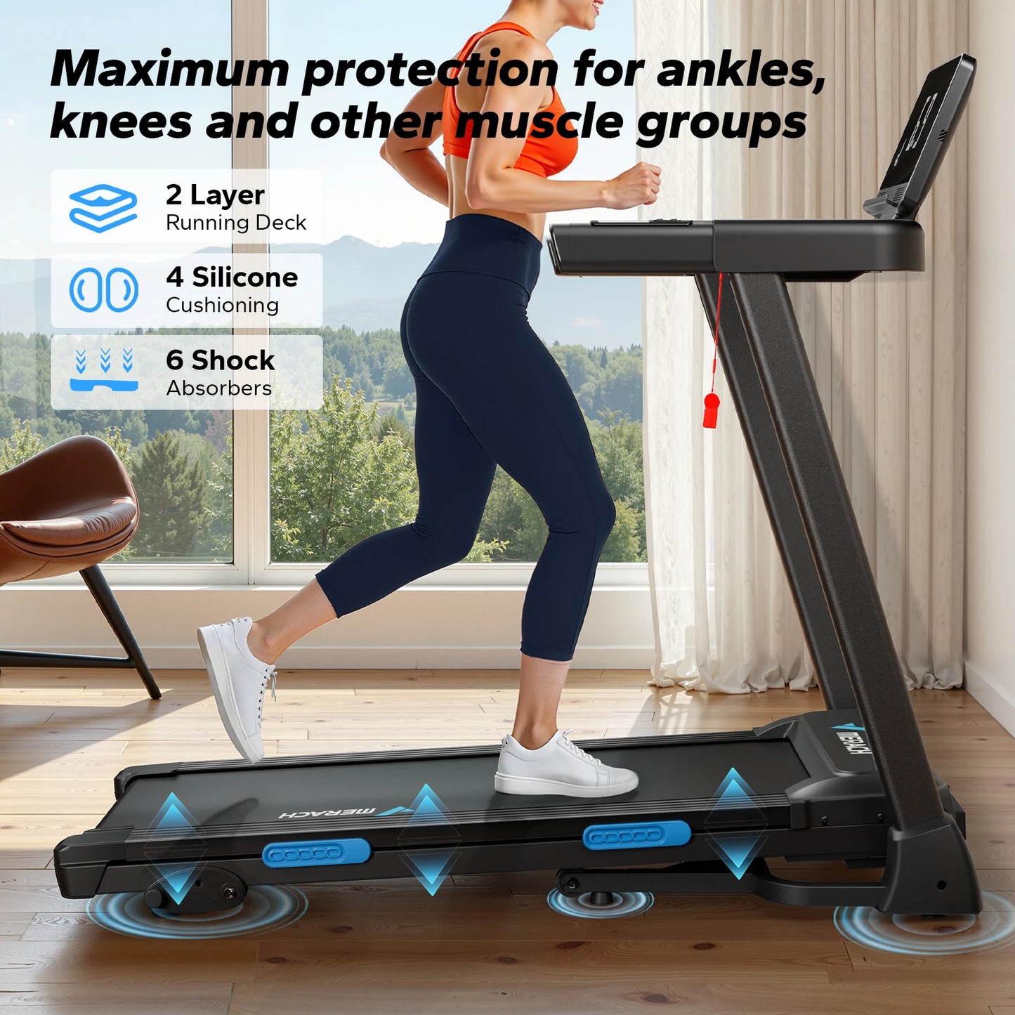 Foldable T12 Treadmill with Incline