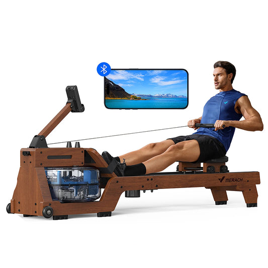 Water Rowing Machine Solid Wood Rower