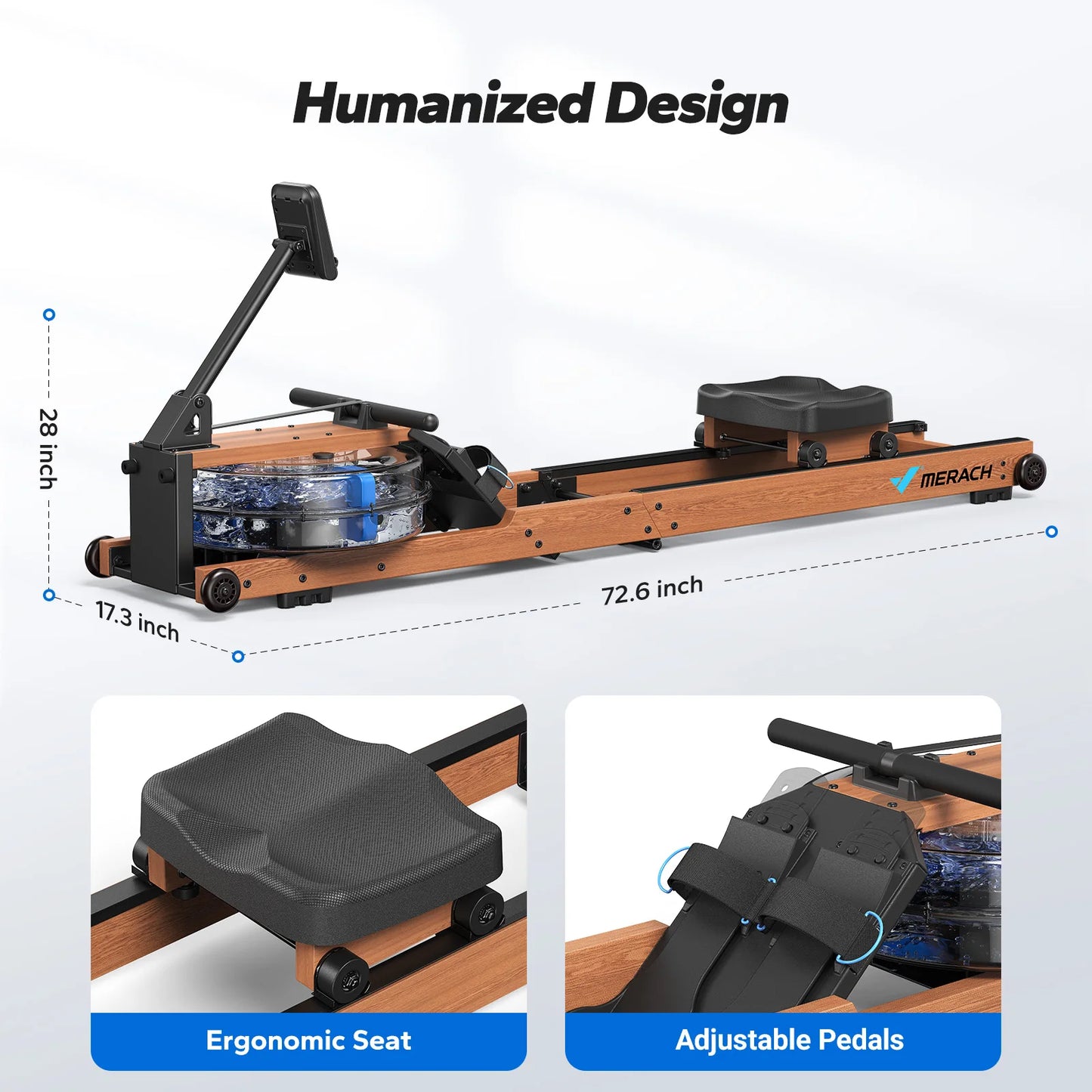 Foldable Water Rowing Machine R28