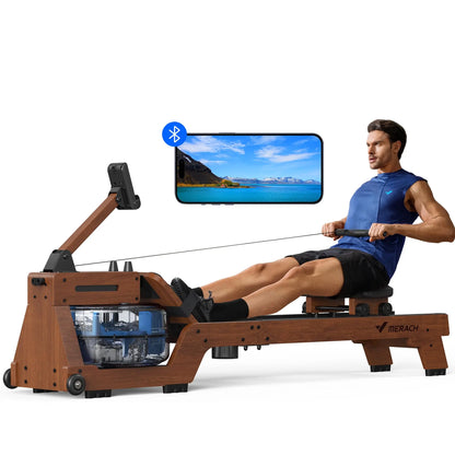 Water Rowing Machine Solid Wood Rower
