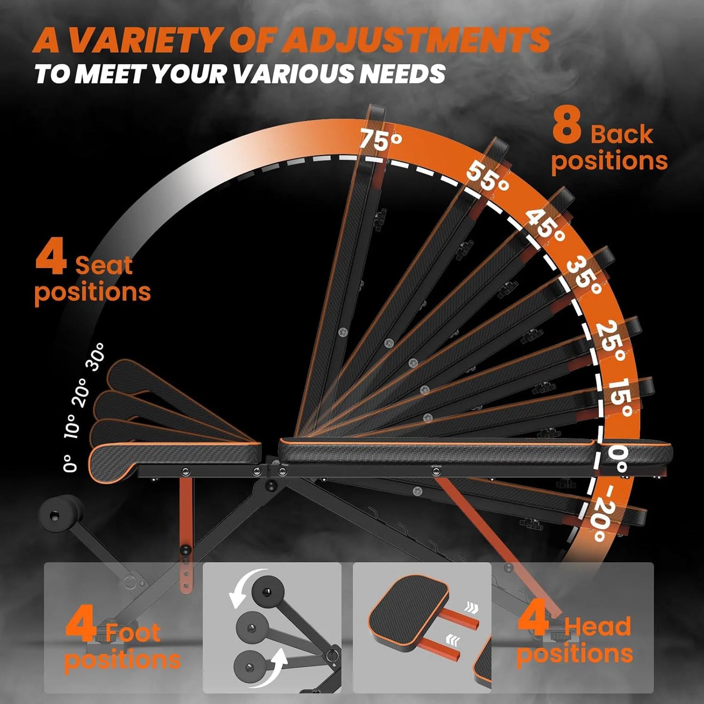 Adjustable Folding Weight Bench