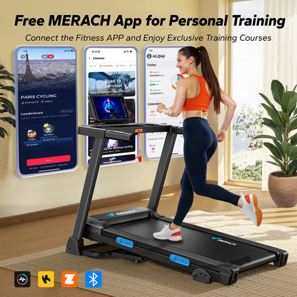 Foldable T12 Treadmill with Incline