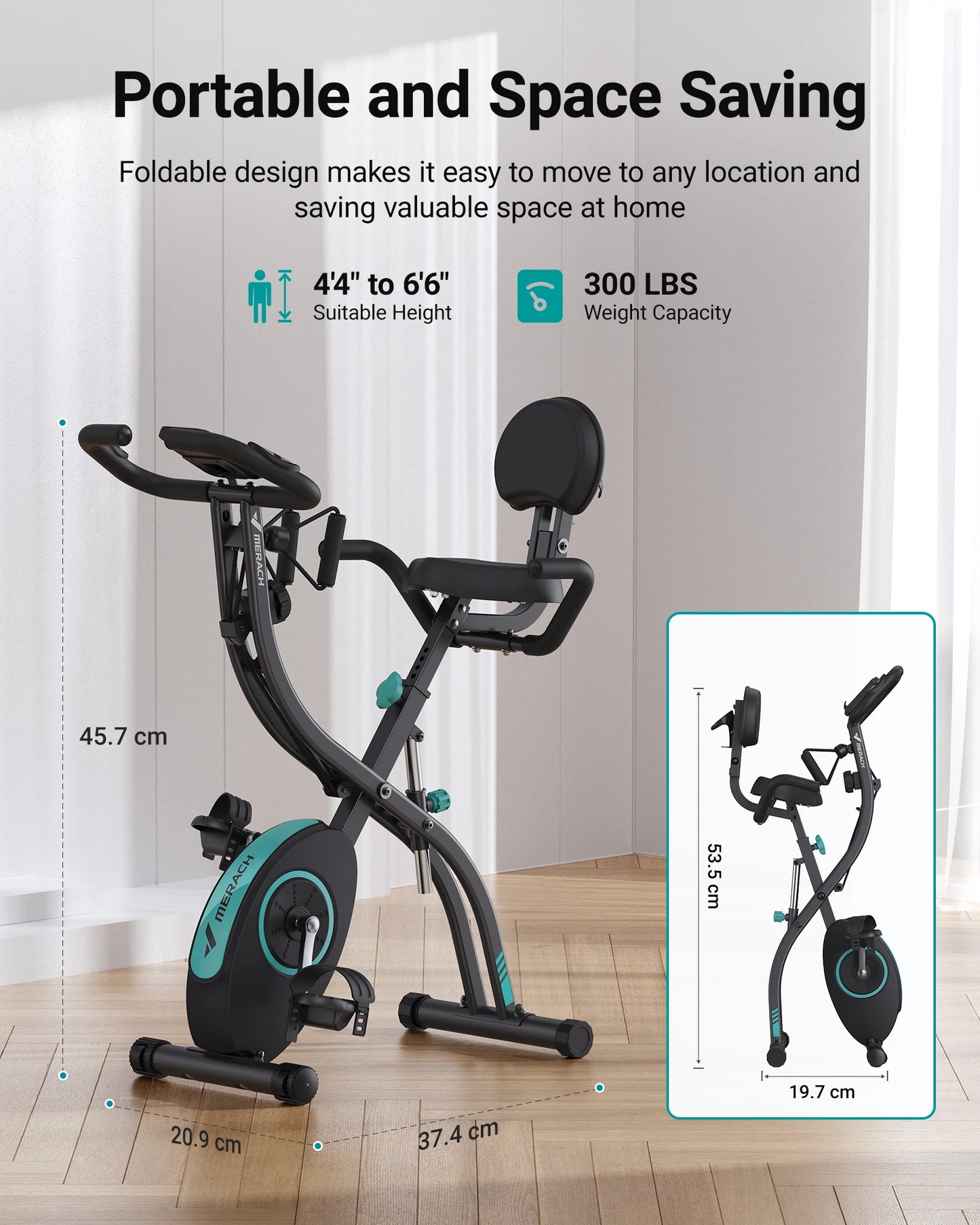 Folding Magnetic Exercise Bike
