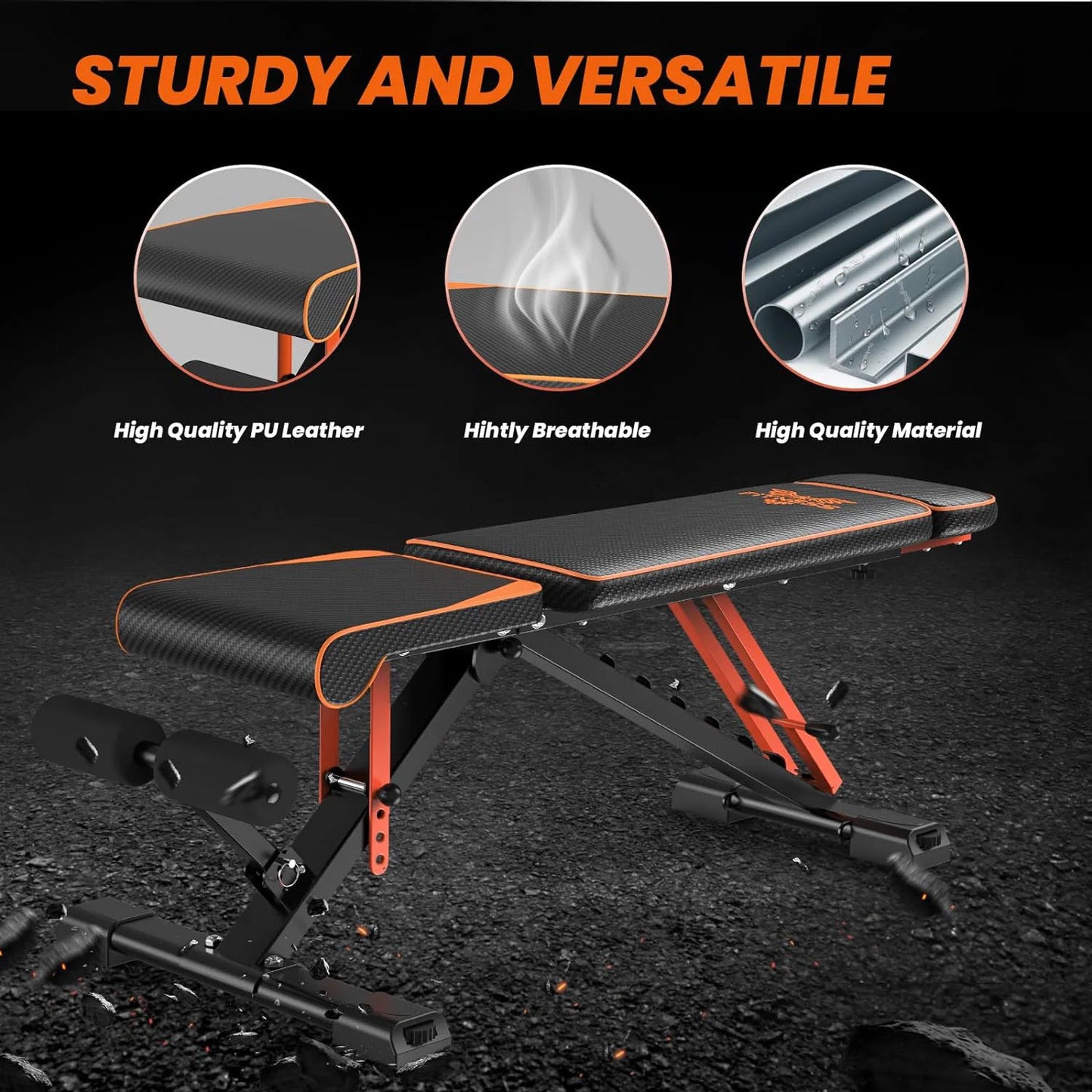 Adjustable Folding Weight Bench