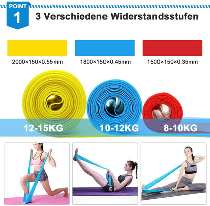 3Pcs Elastic Fitness Bands