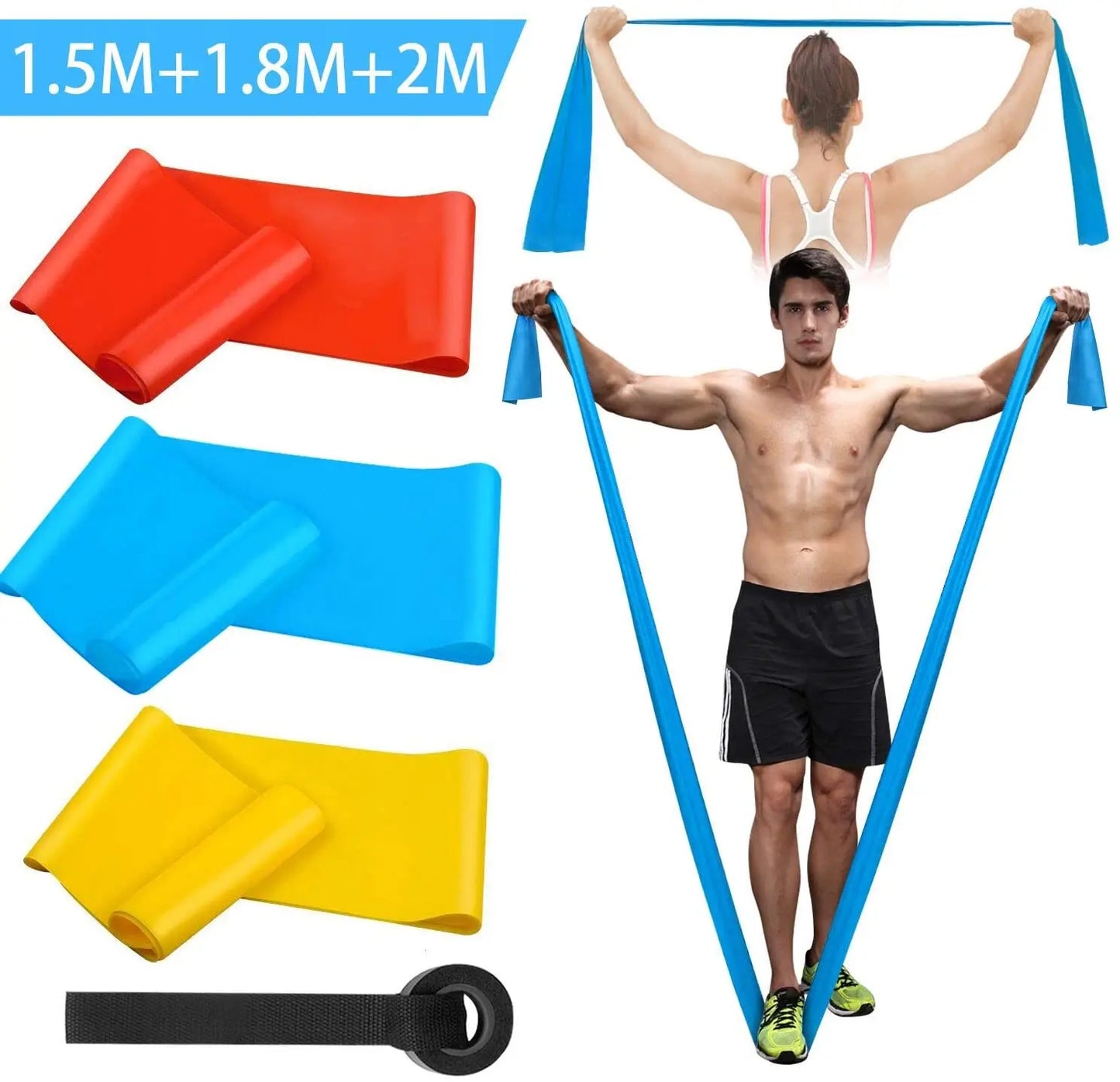 3Pcs Elastic Fitness Bands