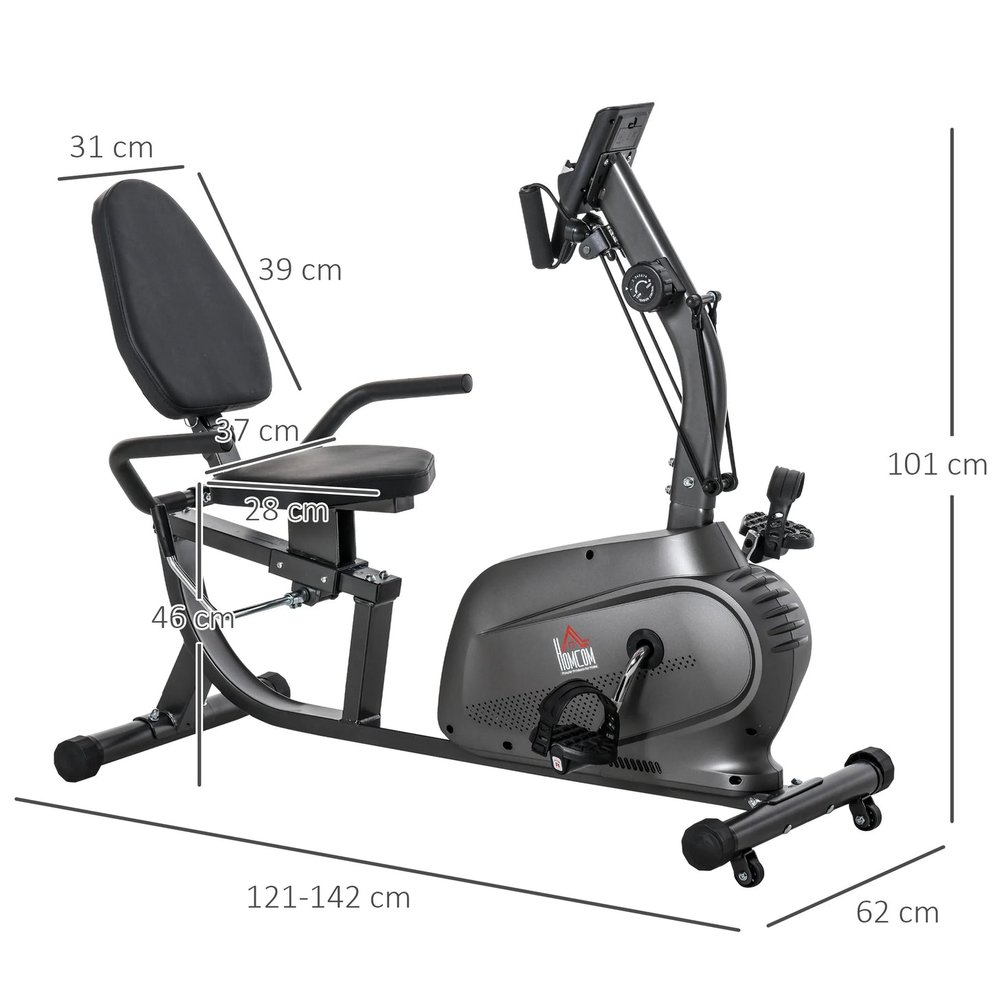 Magnetic Recumbent Exercise Bike
