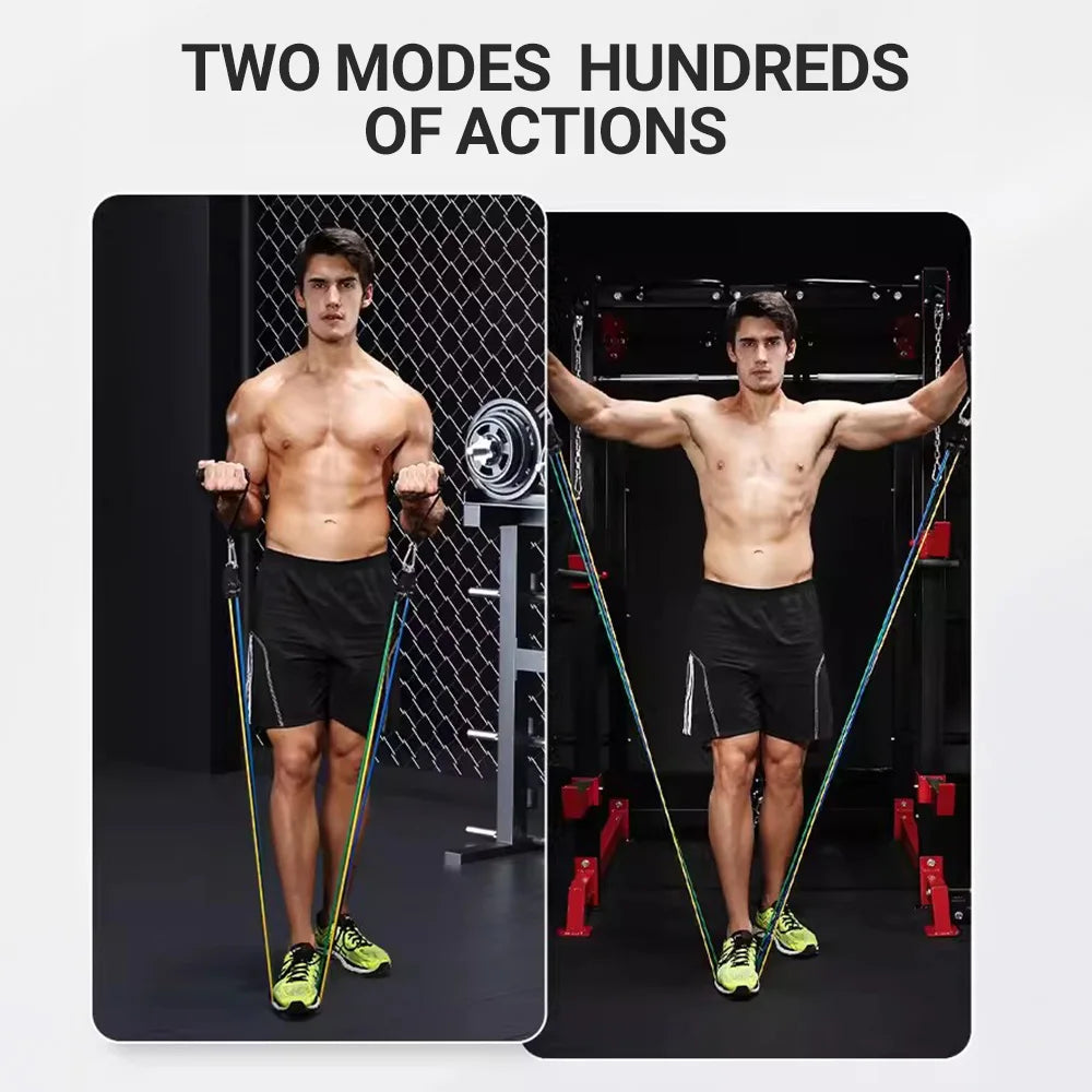 10-14pcs Resistance Bands Set