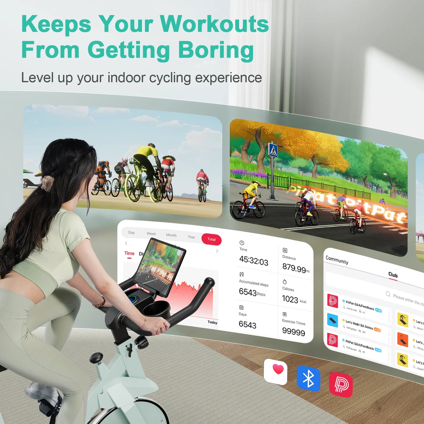 Upgrade Magnetic Exercise Bike