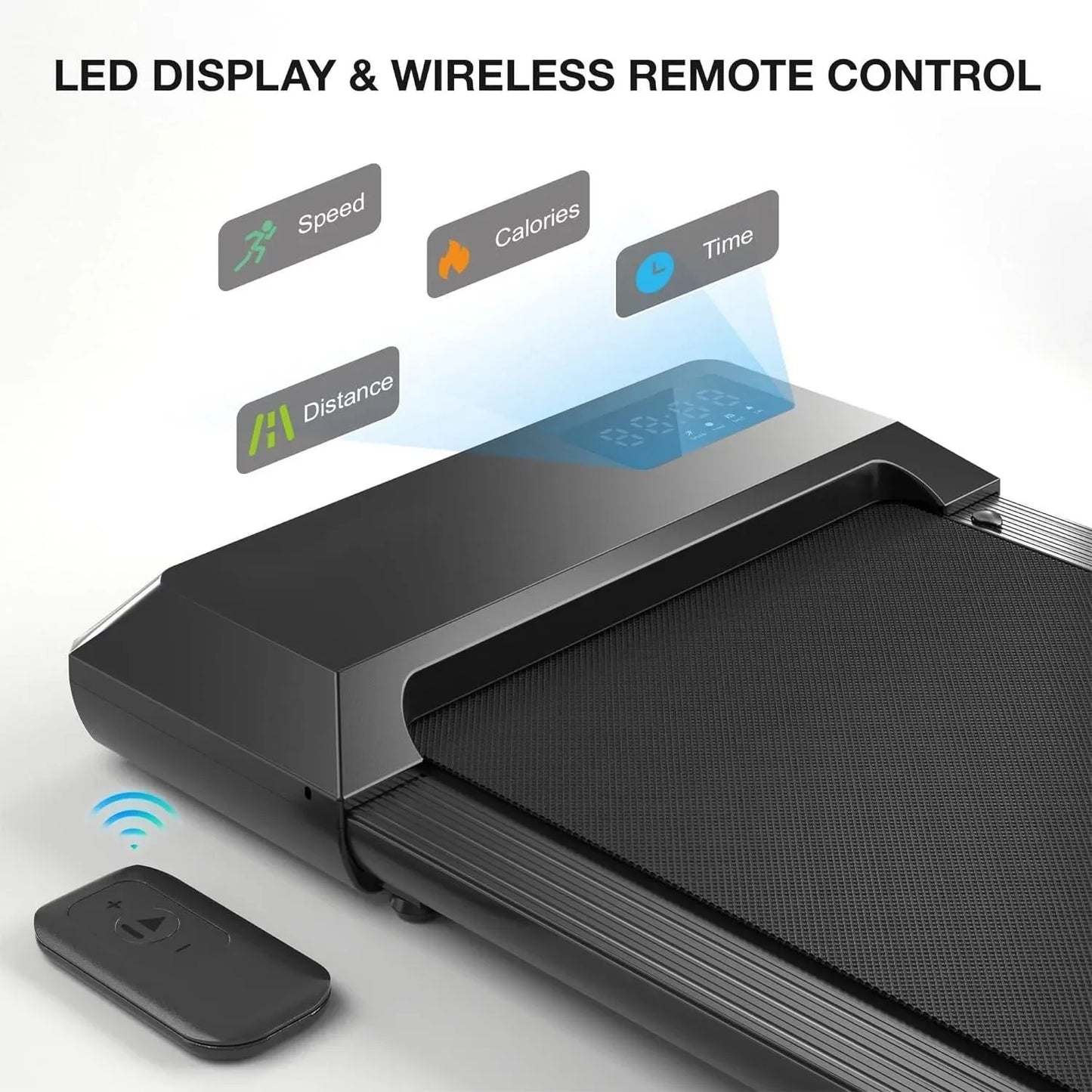Compact 2-in-1 Walking Pad Treadmill