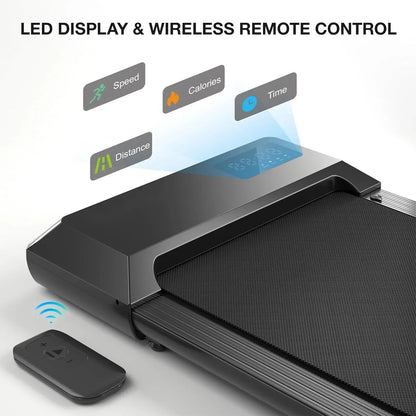 Compact 2-in-1 Walking Pad Treadmill