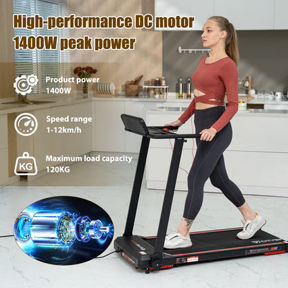 Portable 2-in-1 Folding Treadmill