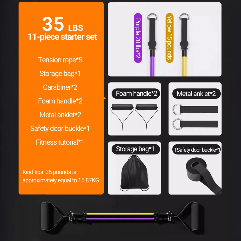 10-14pcs Resistance Bands Set