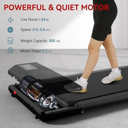 2.5HP Portable 2-in-1 Walking Treadmill