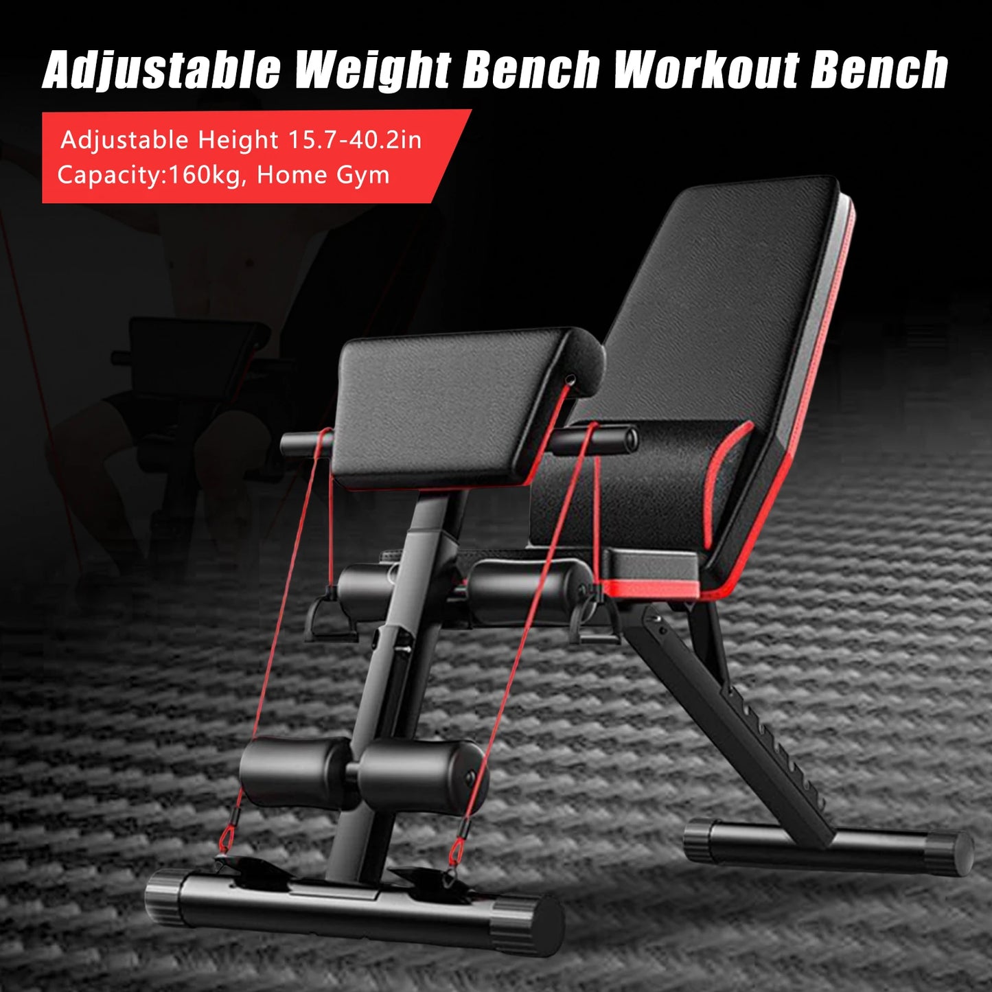 Foldable Adjustable Weight Bench