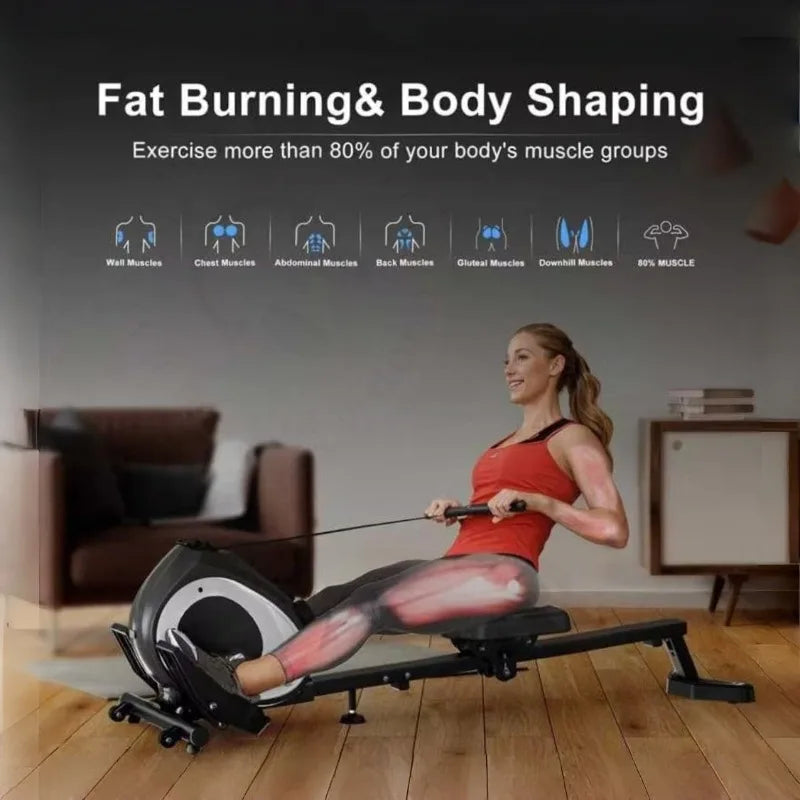 Foldable Magnetic Rowing Machine