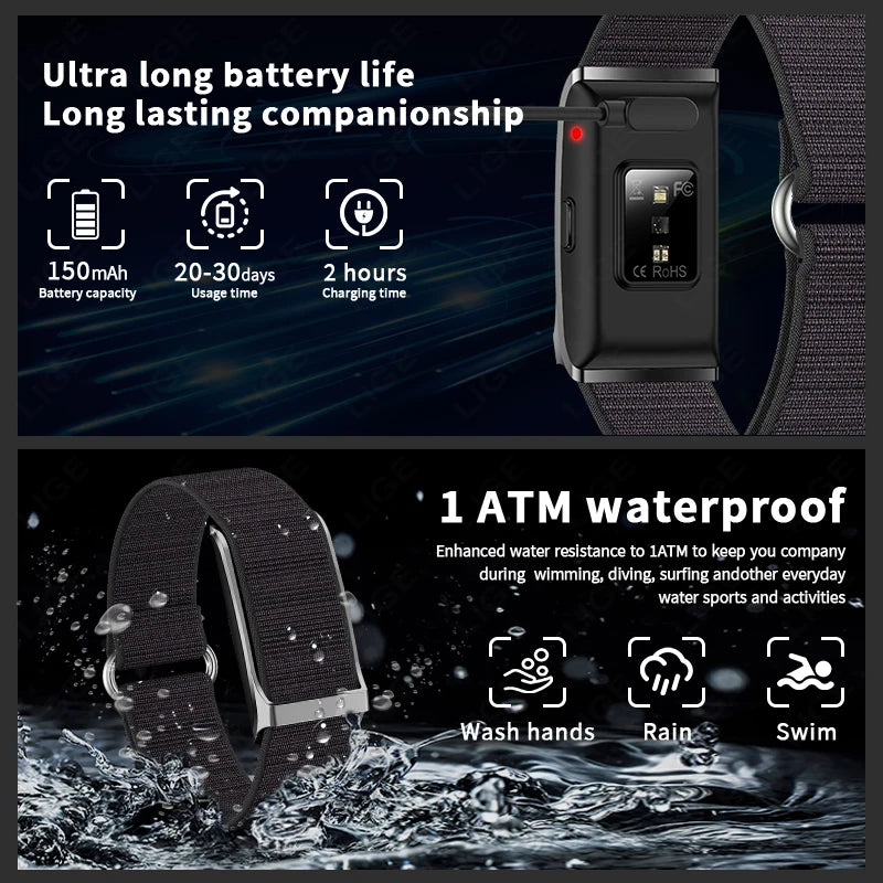 LIGE Smartwatch with Heart Rate Monitor