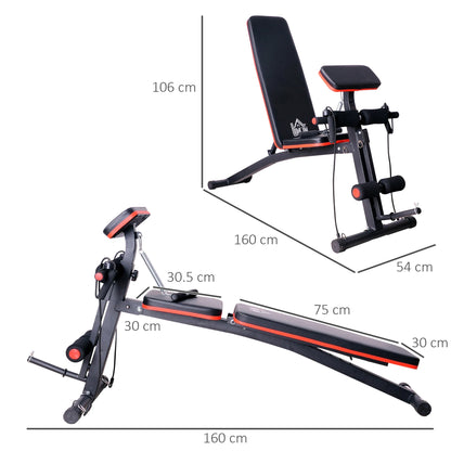 Foldable Adjustable Weight Bench