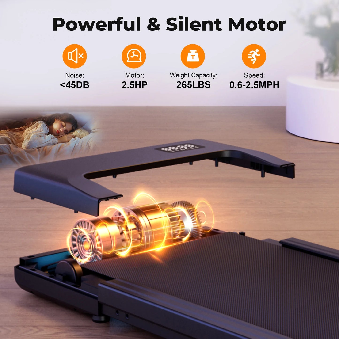 Compact Space-Saving Walking Pad